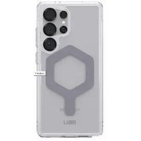 Чехол UAG Plyo Pro с MagSafe для Samsung Galaxy S25 Ultra, Ice/Silver, прозрачный/серебро